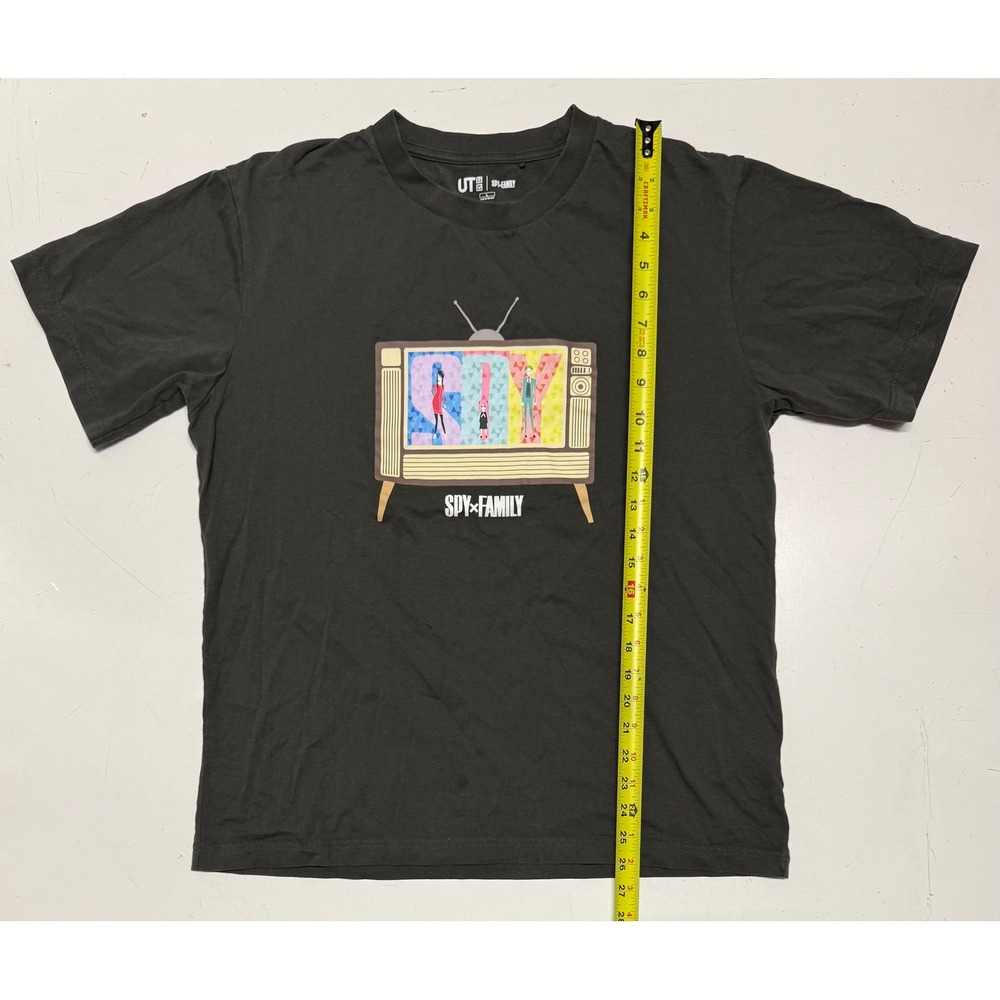 UT UNIQLO SPY FAMILY Graphic T Shirt Anime Manga TV Print Charcoal Large